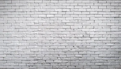 White Painted Brick Wall Texture Background