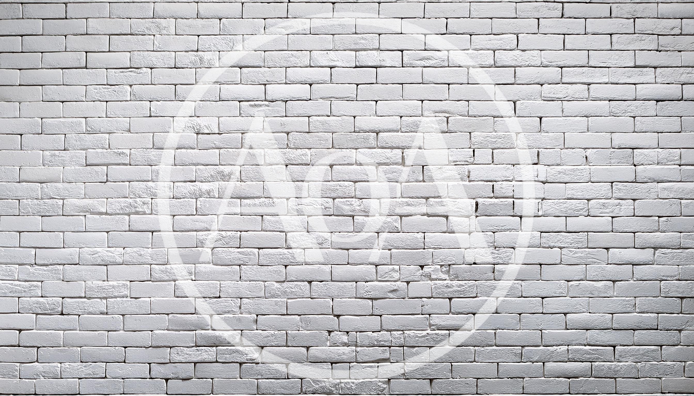 White Painted Brick Wall Texture Background