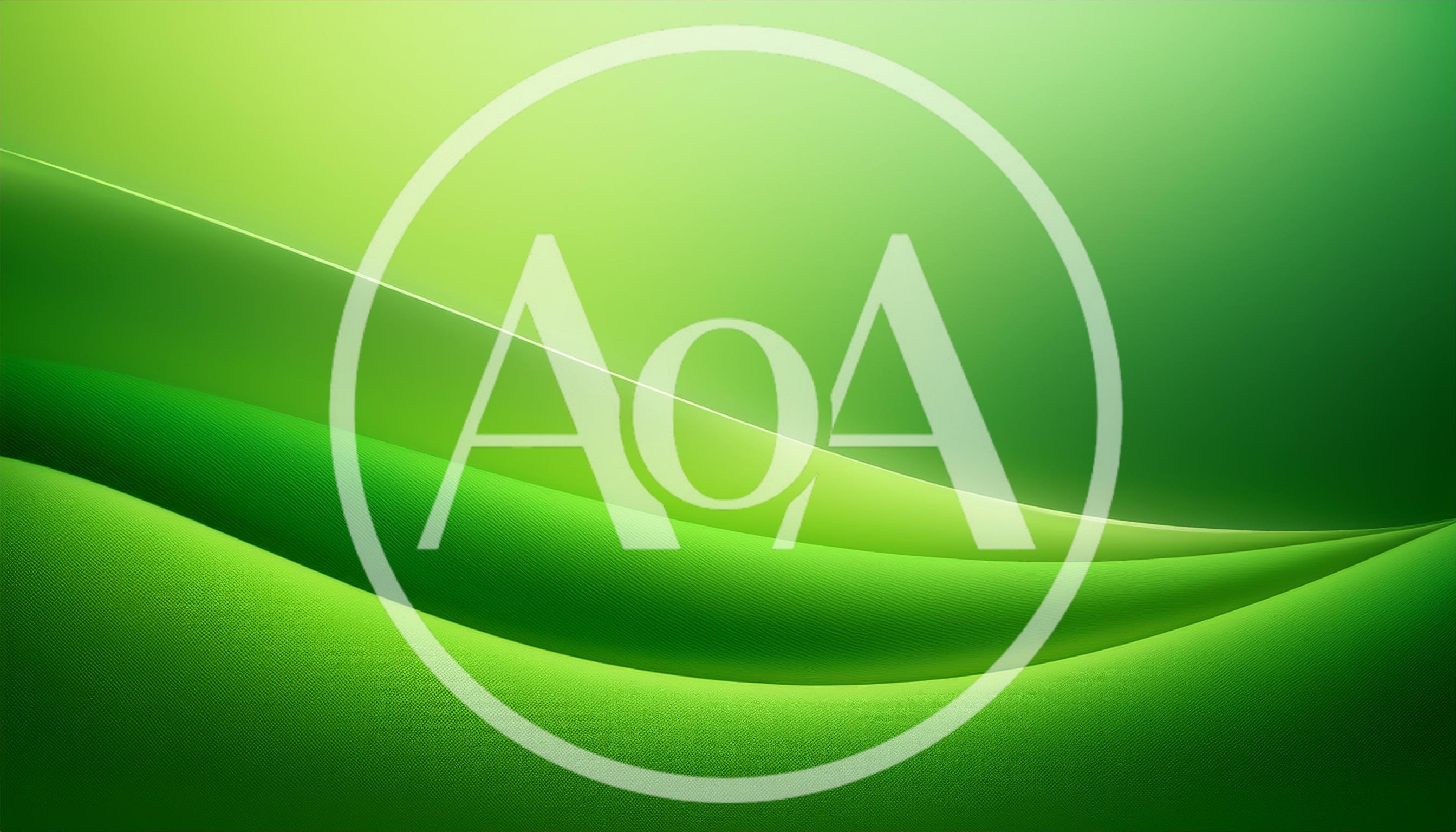 Abstract Green Fabric Waves Background