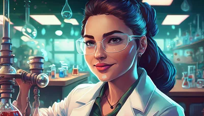 Female Scientist Working In A Modern Laboratory