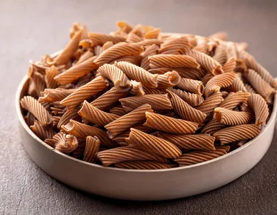 Bowl Of Whole Wheat Pasta Shapes