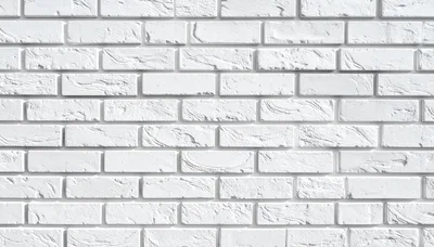 White Painted Brick Wall Texture Background
