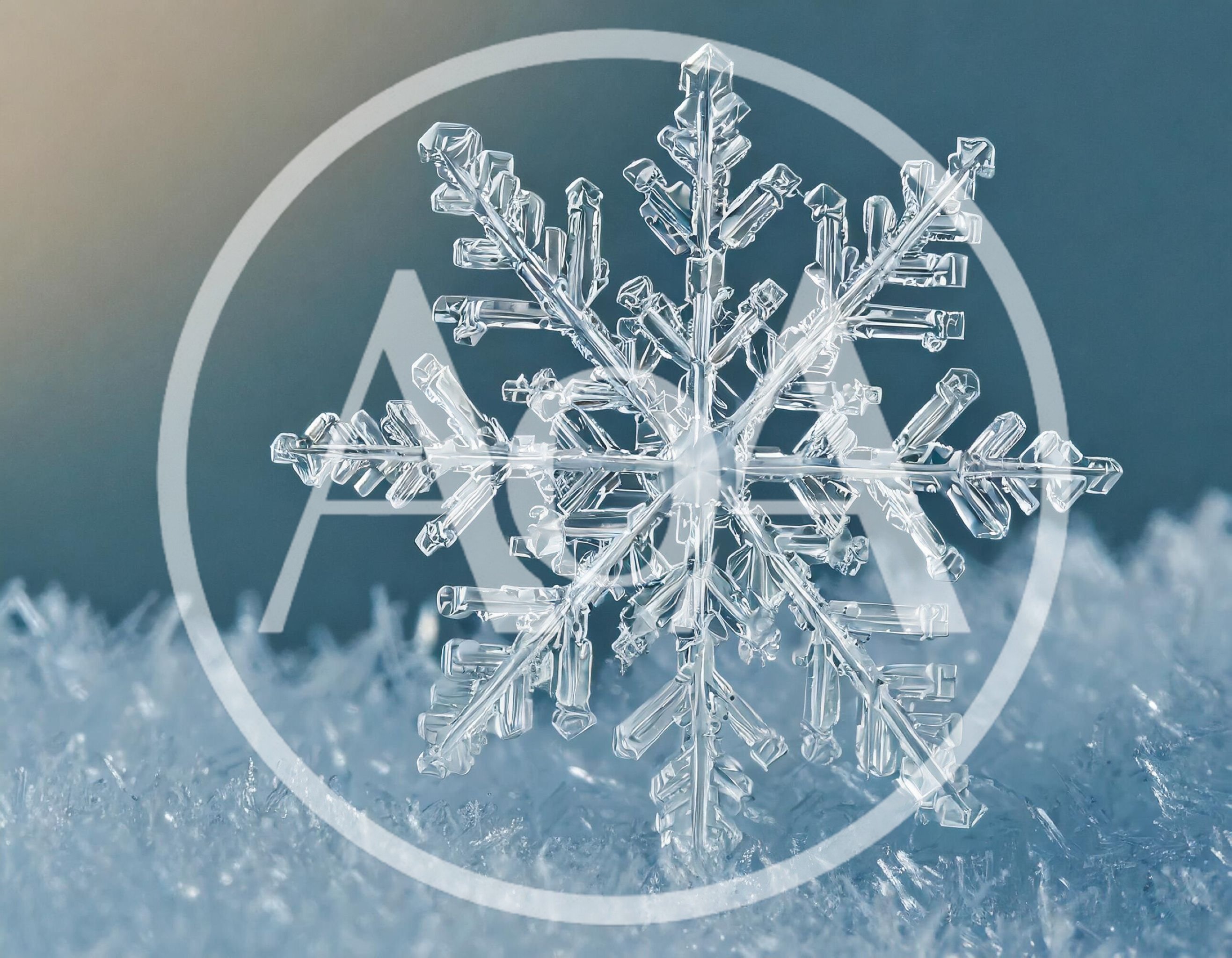 Macro Close Up Of A Single Intricate Snowflake