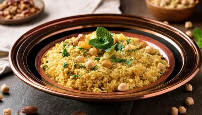 Couscous Salad With Chickpeas And Fresh Mint