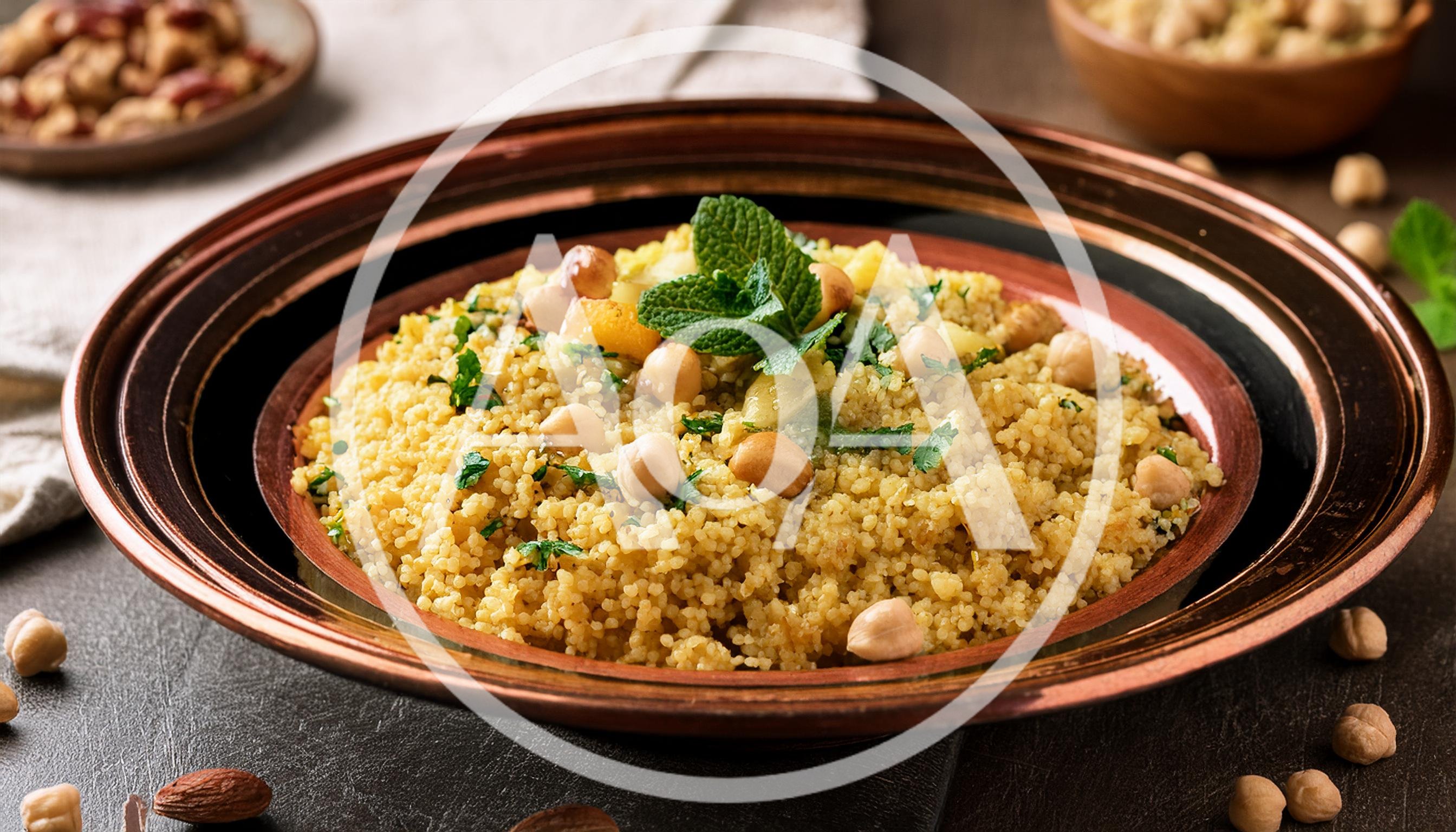 Couscous Salad With Chickpeas And Fresh Mint