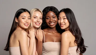 Diverse Group of Women Smiling Together