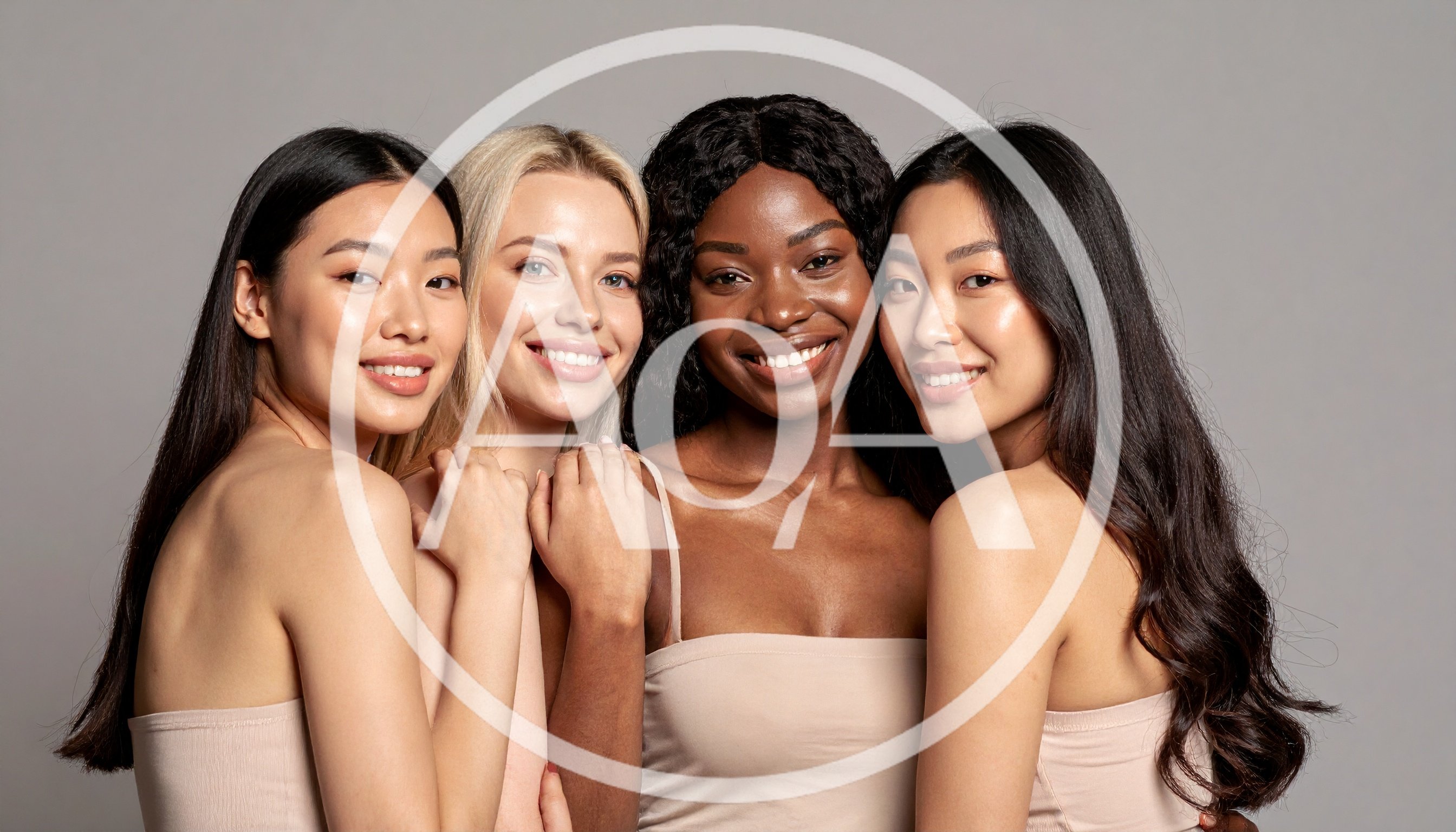 Diverse Group of Women Smiling Together