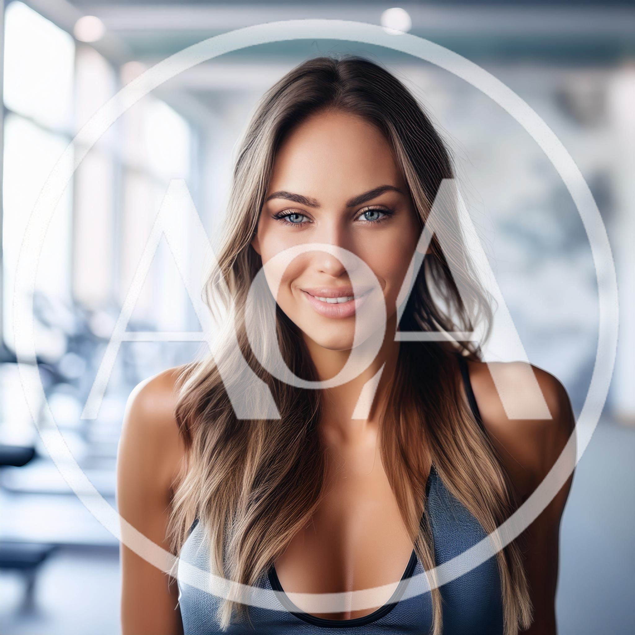 Portrait Of A Fit Woman In A Gym