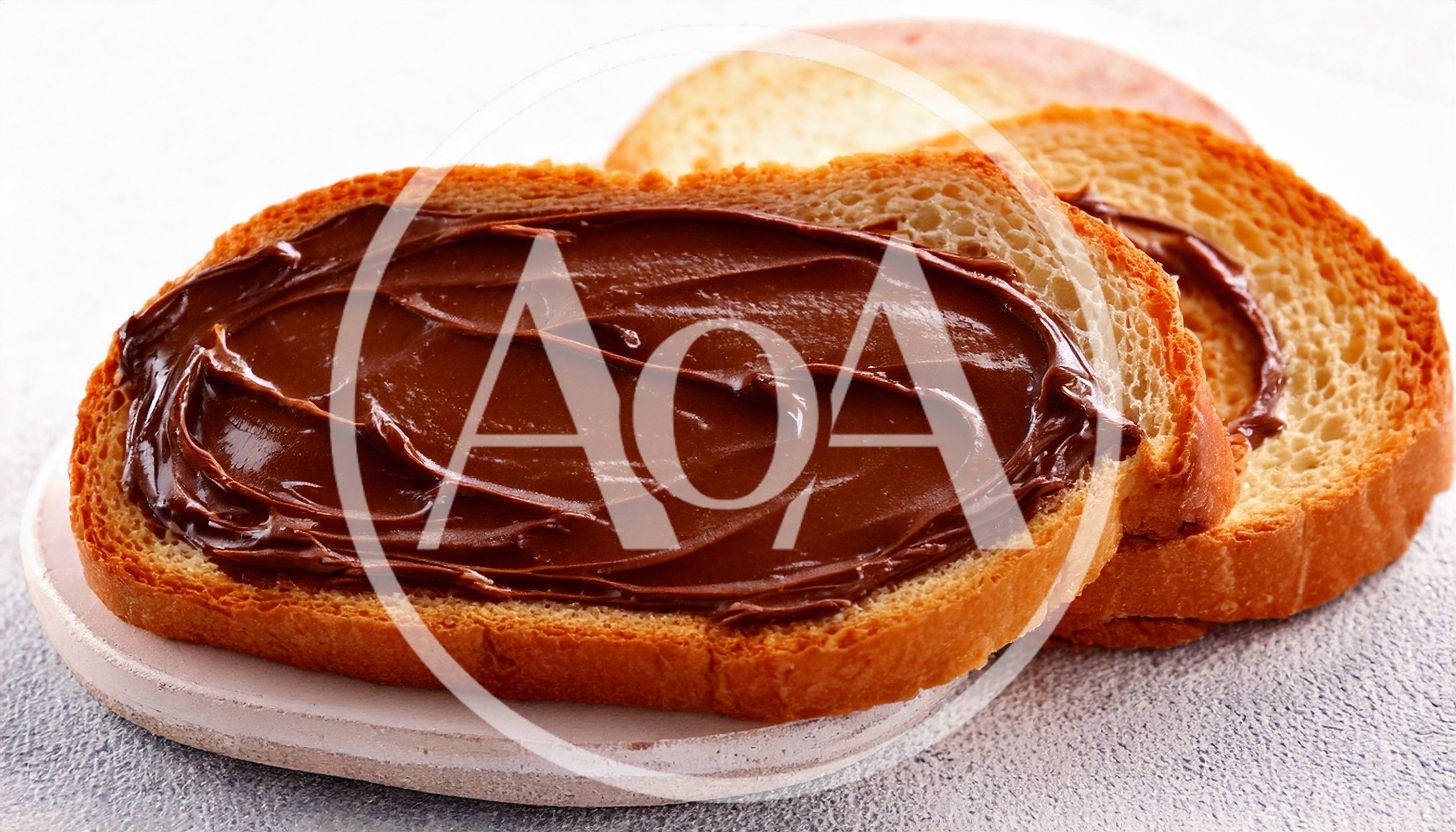 Chocolate Spread on Toasted Bread Slices