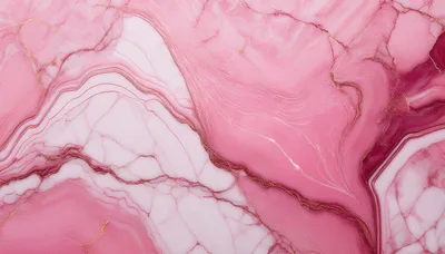 Abstract Pink Marble Texture With Gold Veins