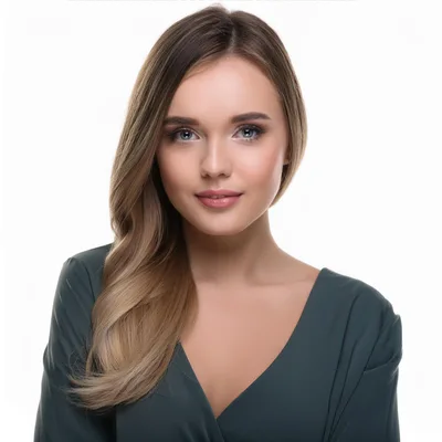 Portrait Of A Beautiful Young Woman With Blonde Hair