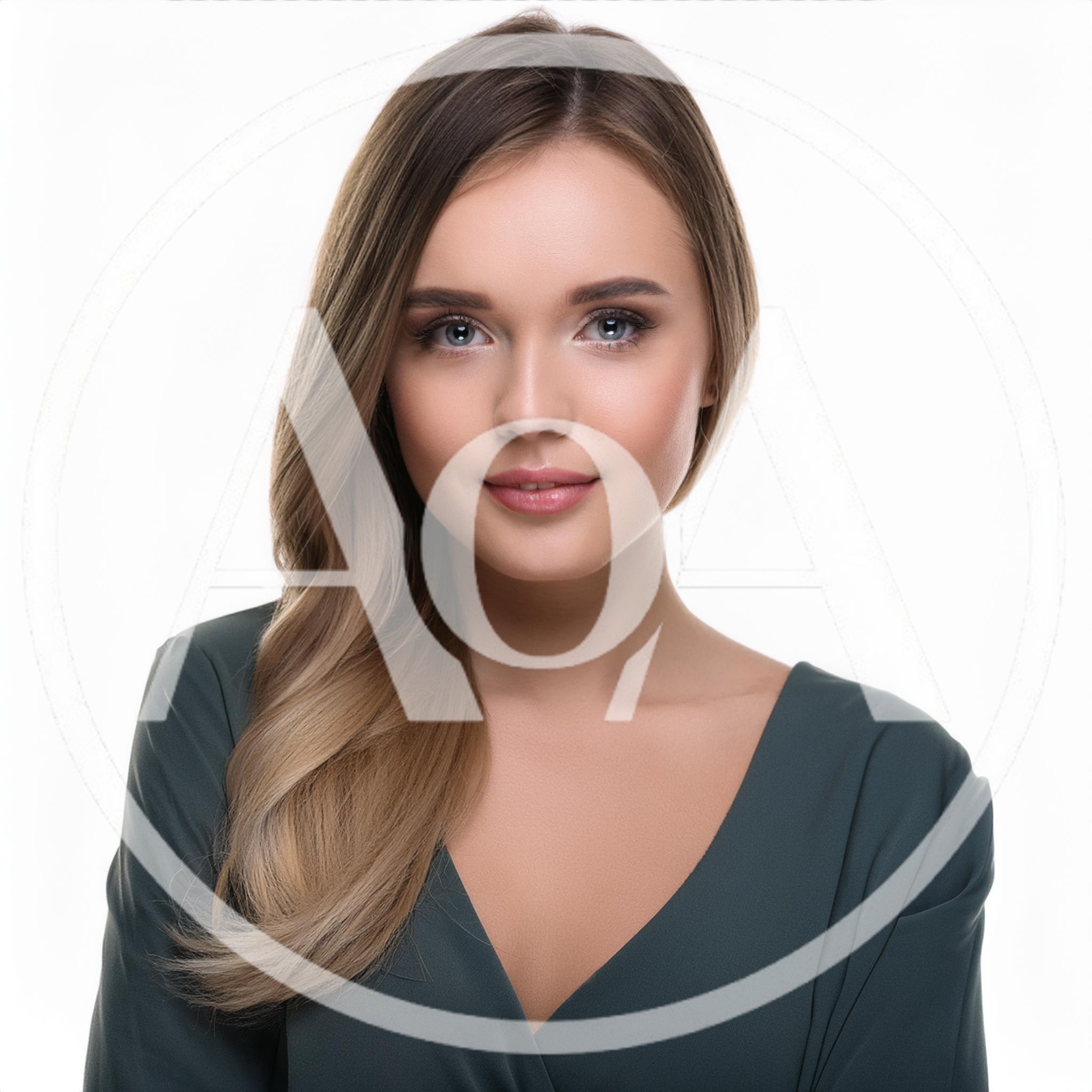 Portrait Of A Beautiful Young Woman With Blonde Hair