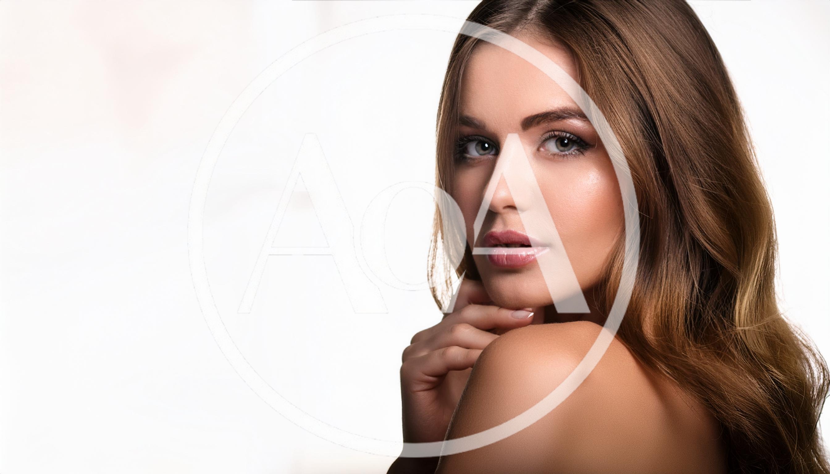 Portrait Of A Beautiful Young Woman With Natural Makeup