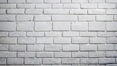 White Painted Brick Wall Texture Background