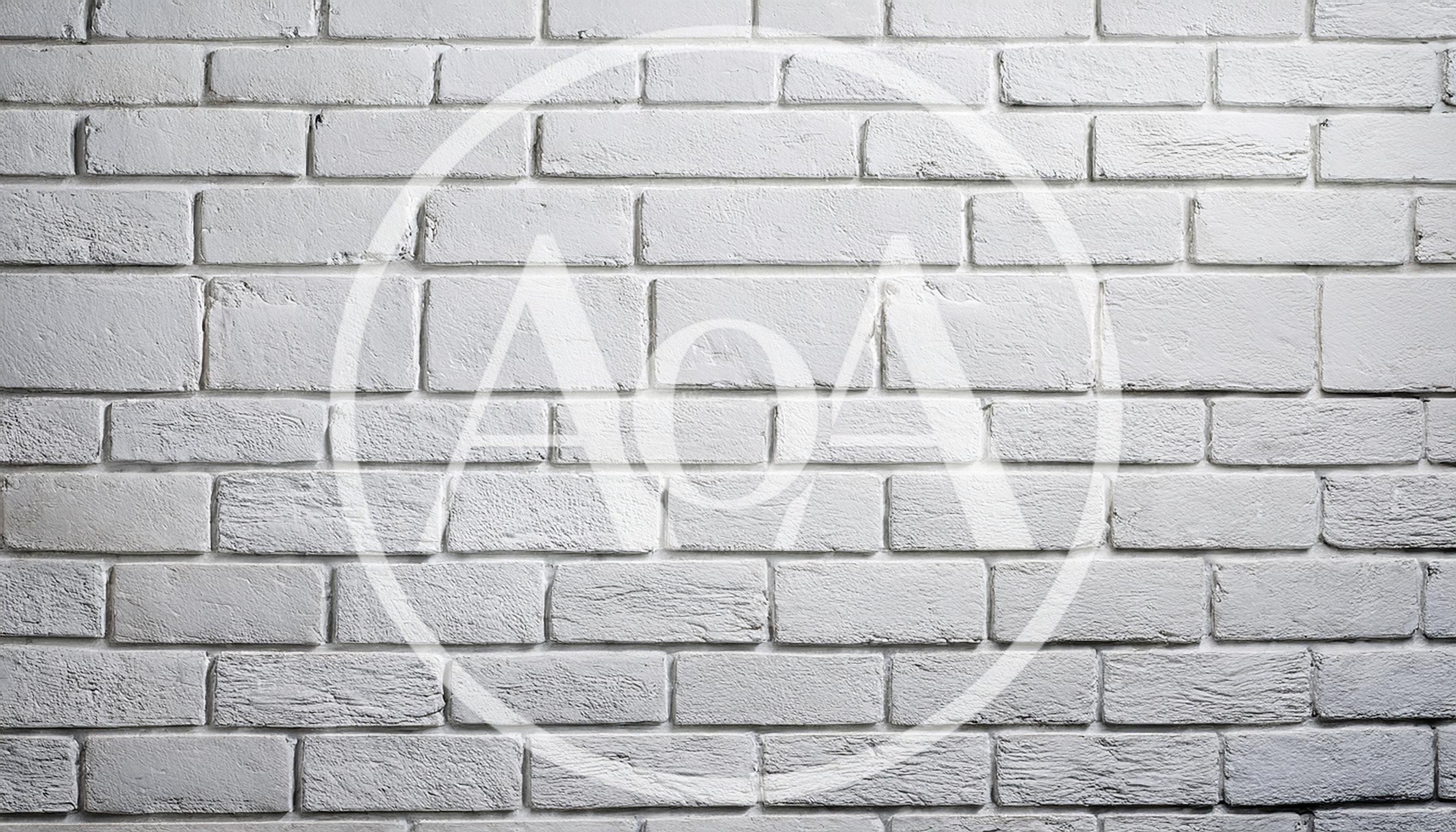 White Painted Brick Wall Texture Background