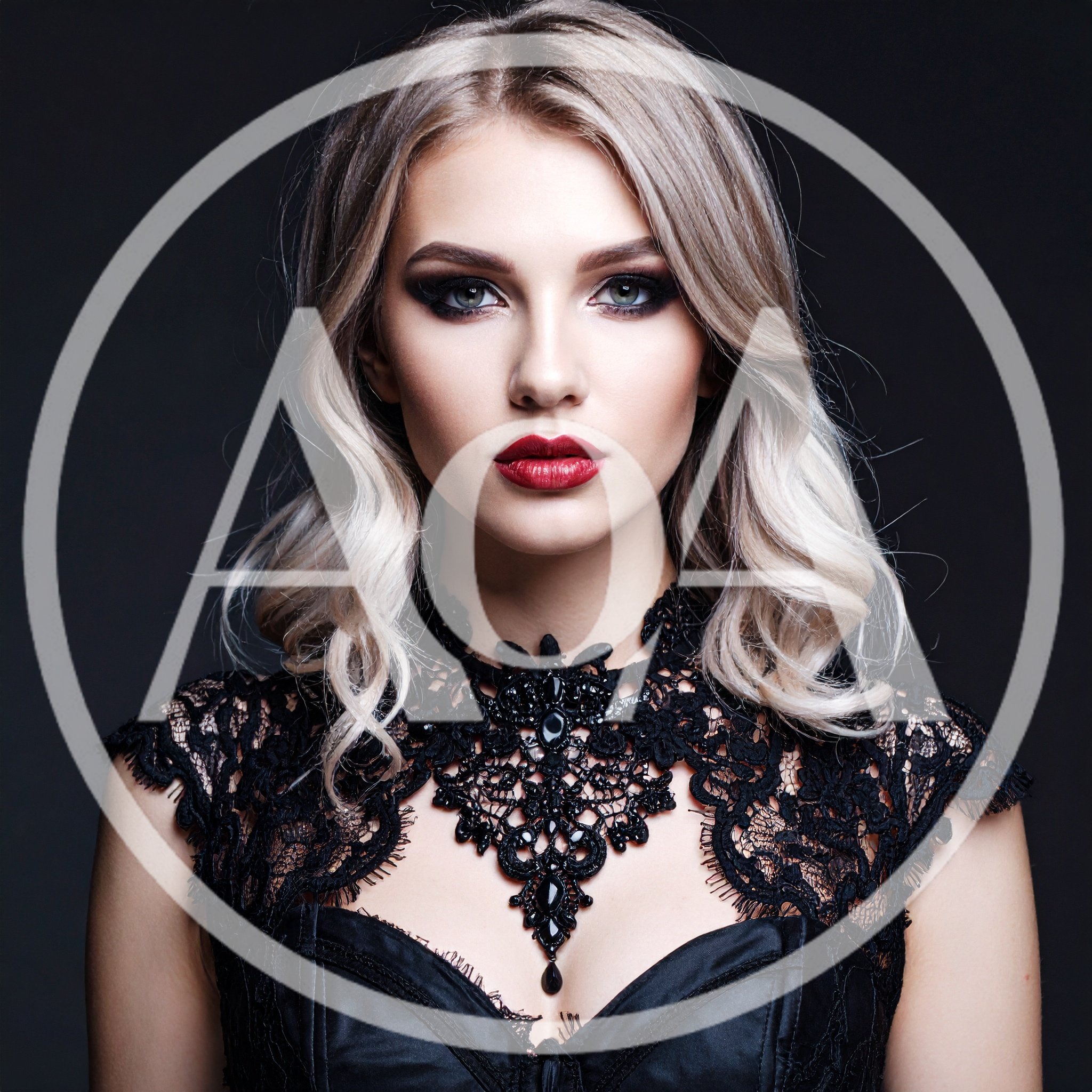 Portrait Of A Beautiful Woman In Gothic Lace