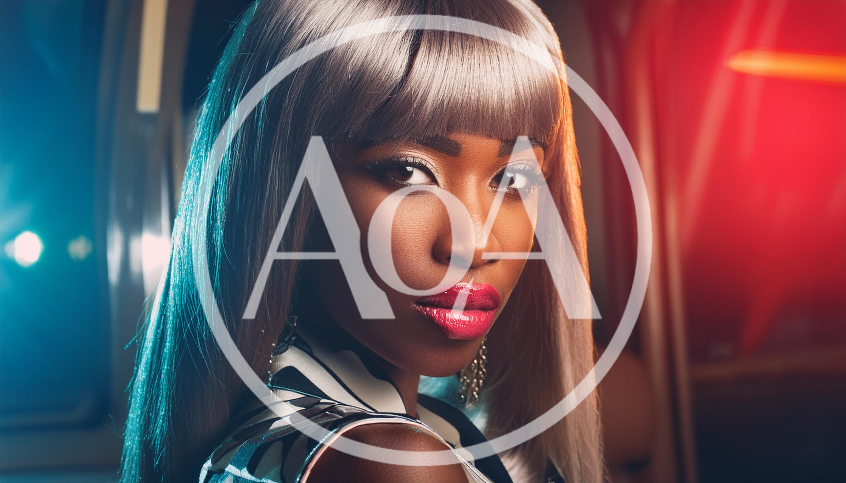 Portrait Of A Stylish Woman With Silver Hair