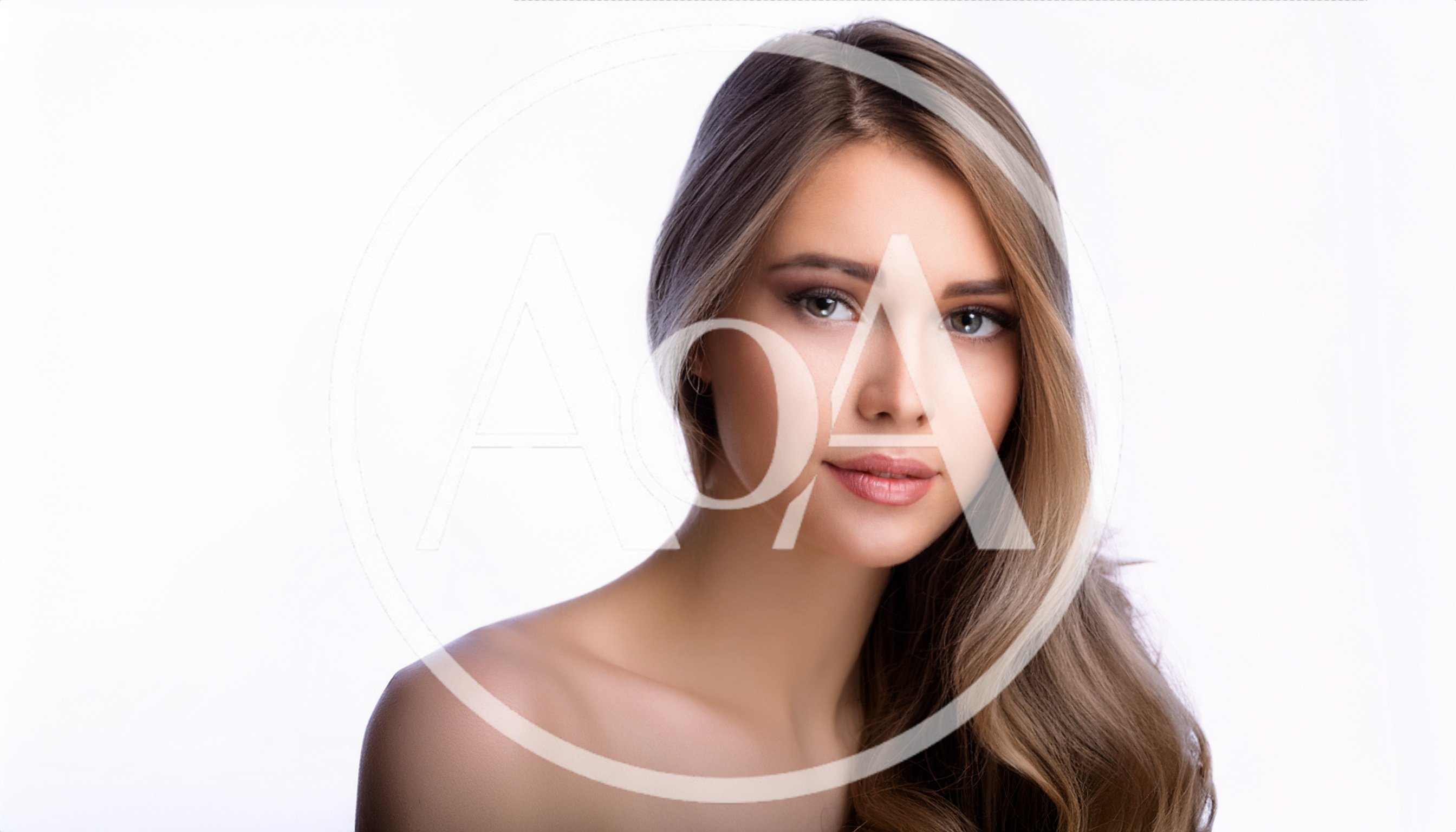 Portrait Of A Beautiful Young Woman With Long Blonde Hair