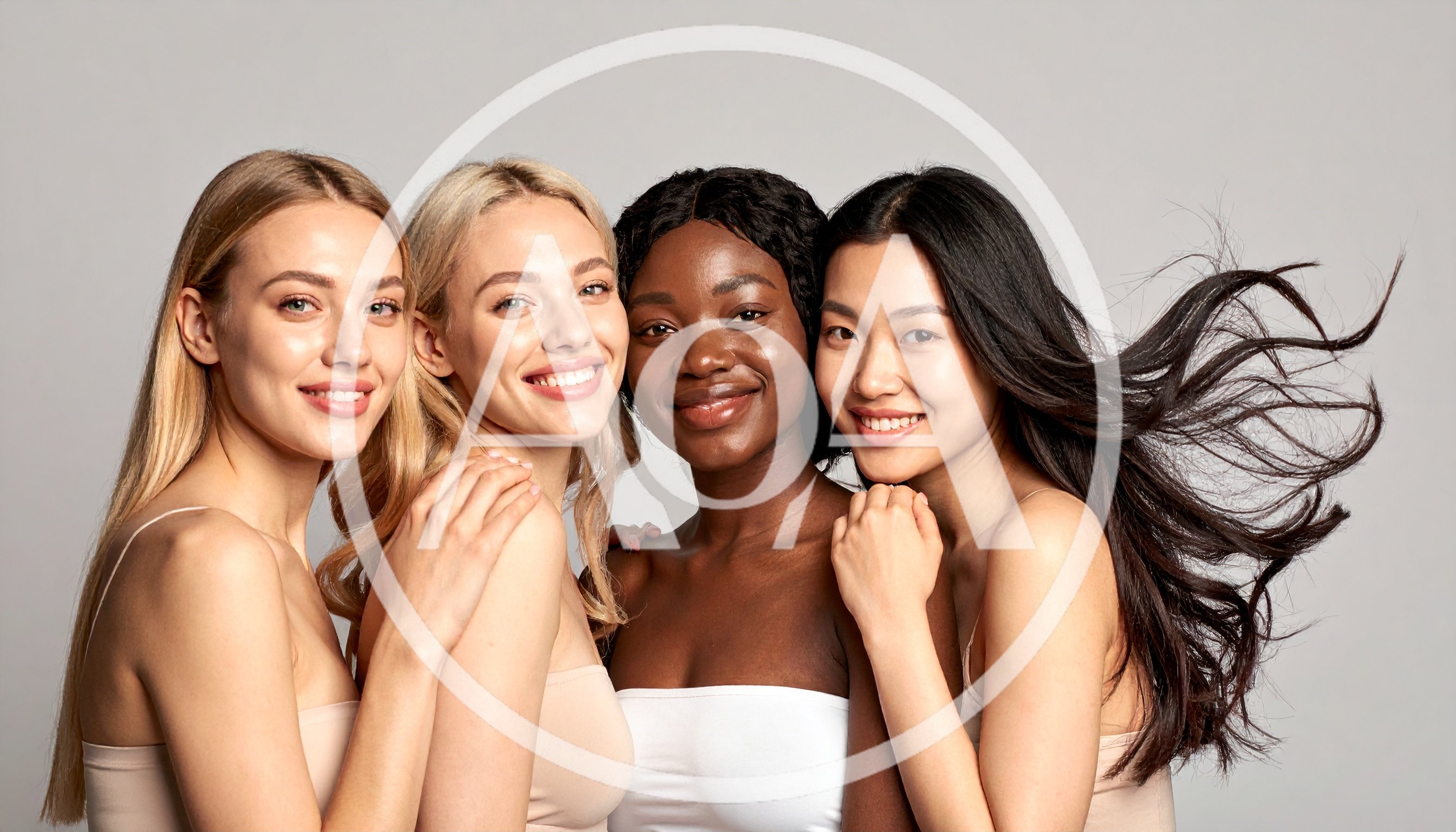 Diverse Group of Women Smiling Together