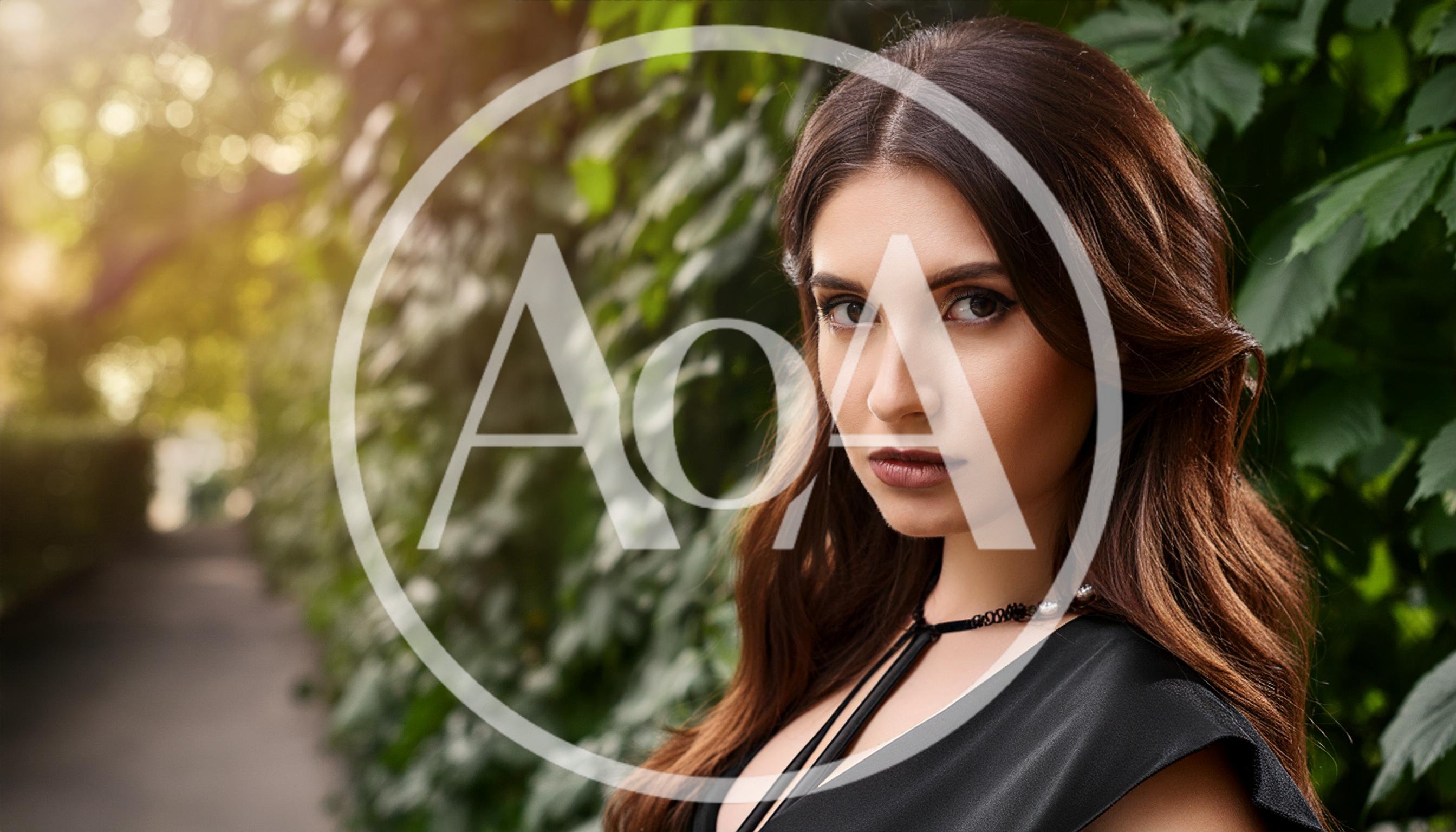 Portrait Of A Beautiful Woman Standing Outdoors