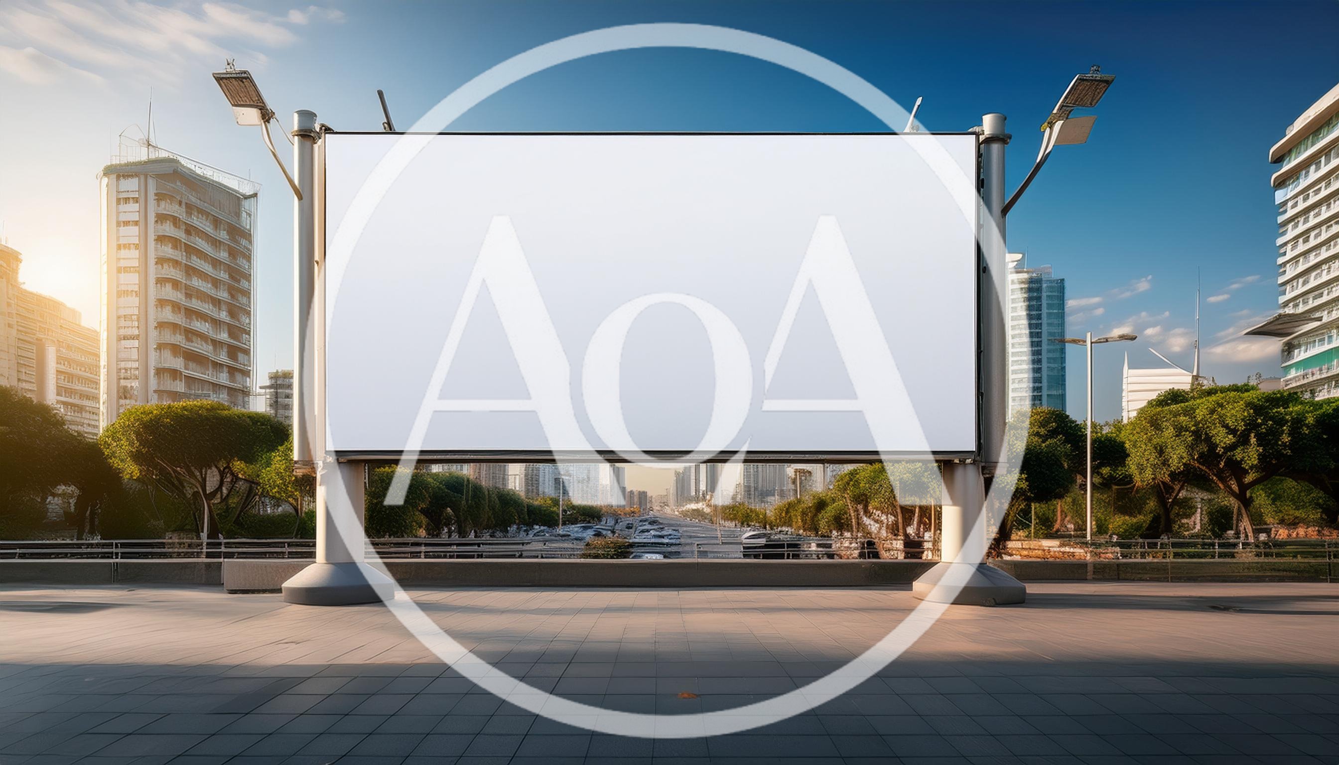 Blank Billboard Mockup on Urban City Street