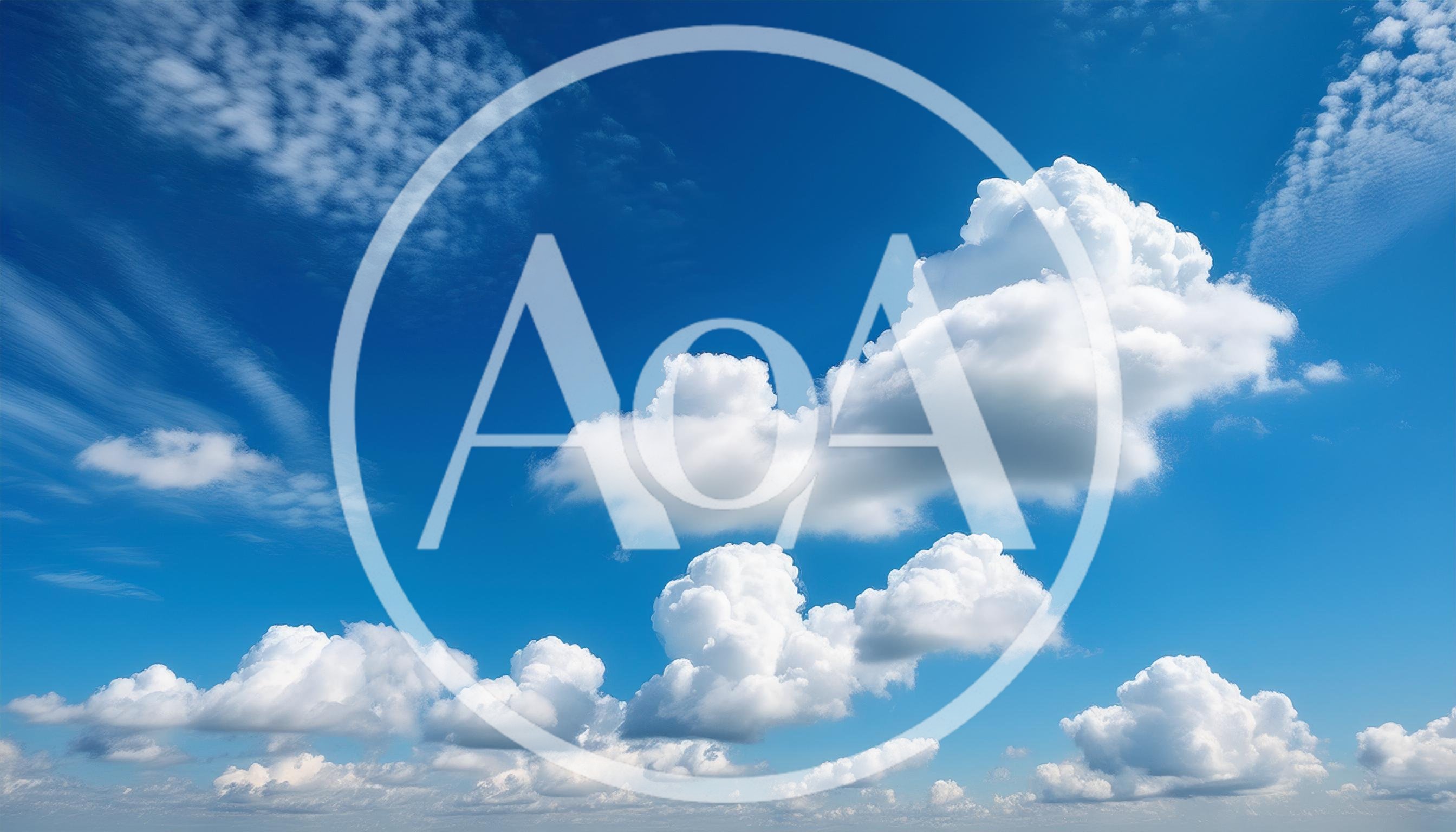 Fluffy White Cumulus Clouds In A Bright Blue Sky