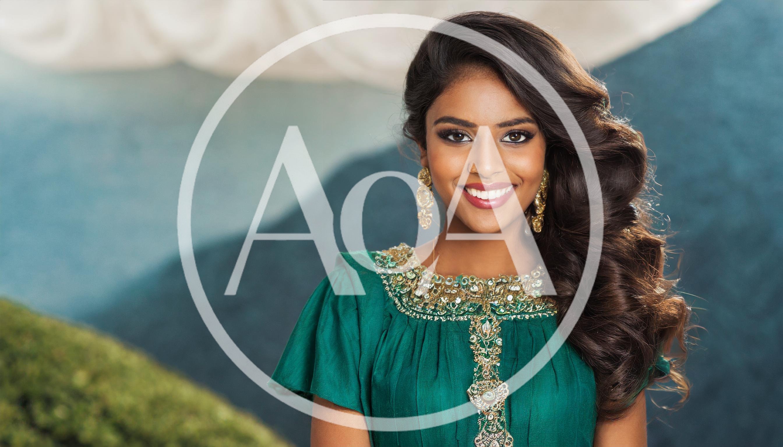 Portrait Of A Beautiful Indian Woman In Traditional Attire