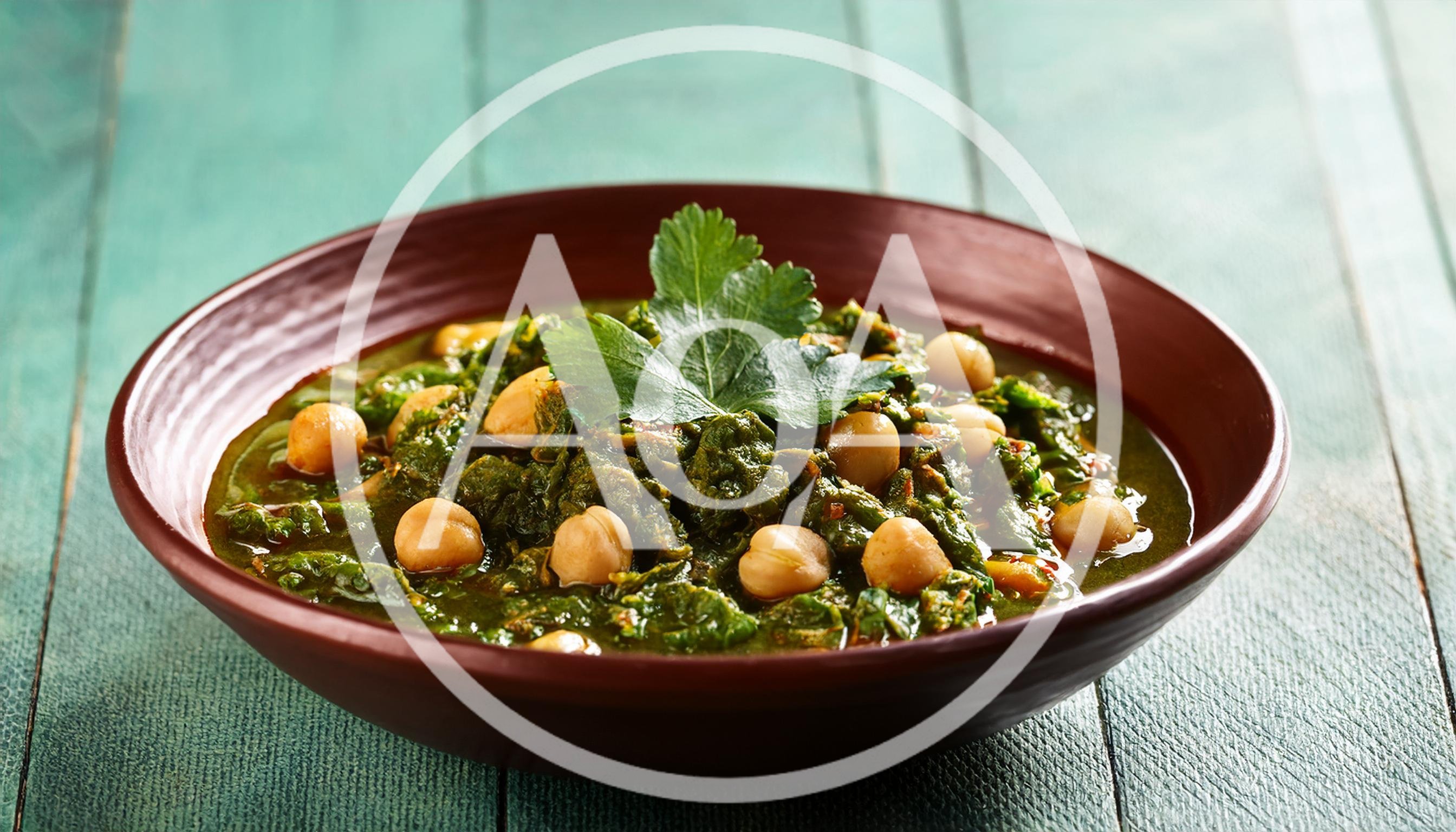 Bowl Of Spinach And Chickpea Curry