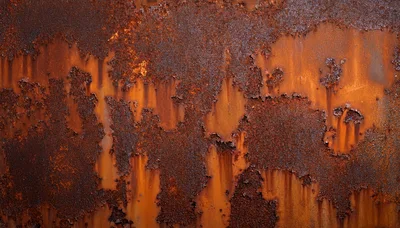 Weathered Metal Surface With Heavy Rust Texture
