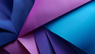 Abstract Geometric Background With Layered Blue And Purple Paper