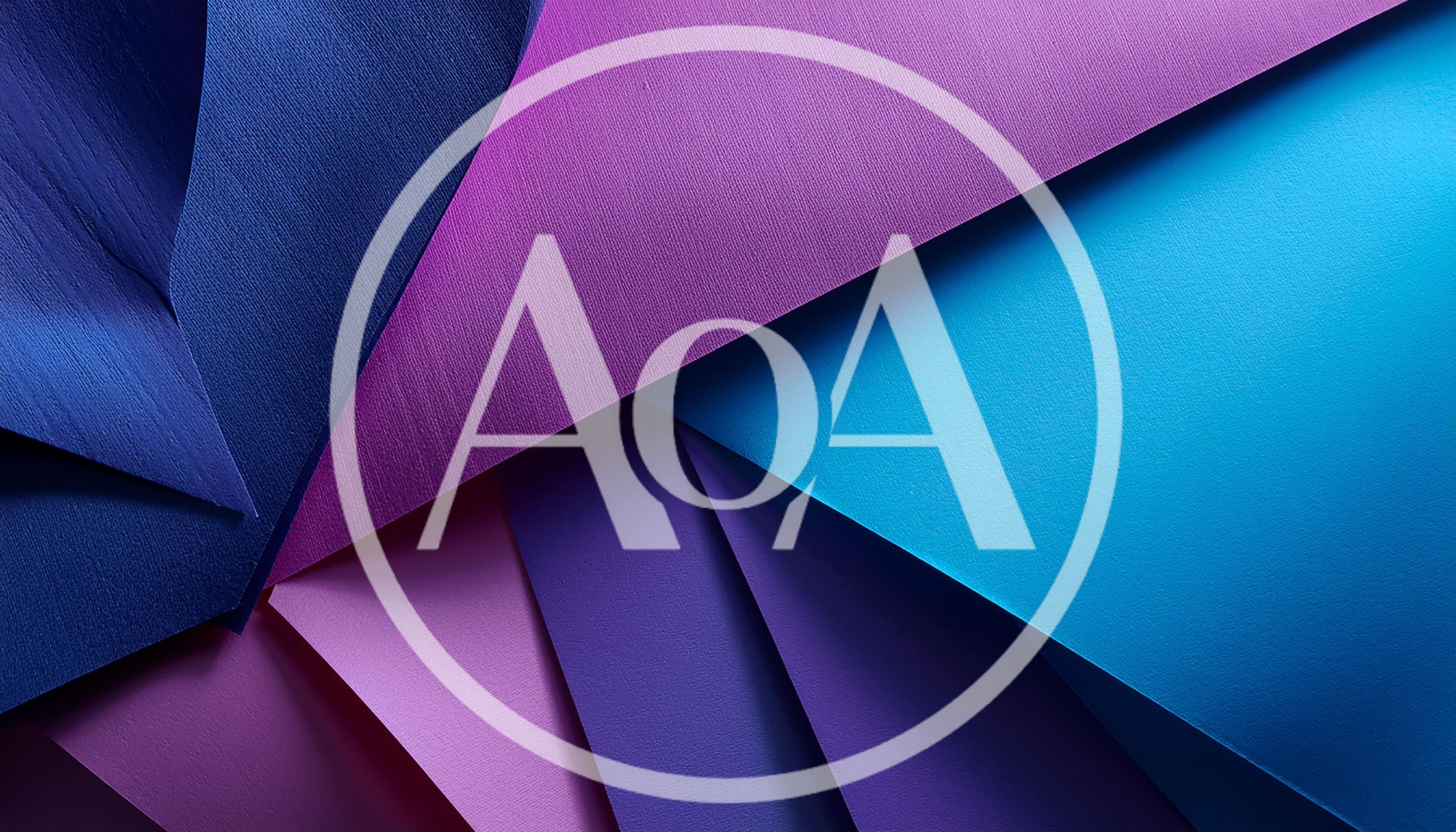 Abstract Geometric Background With Layered Blue And Purple Paper