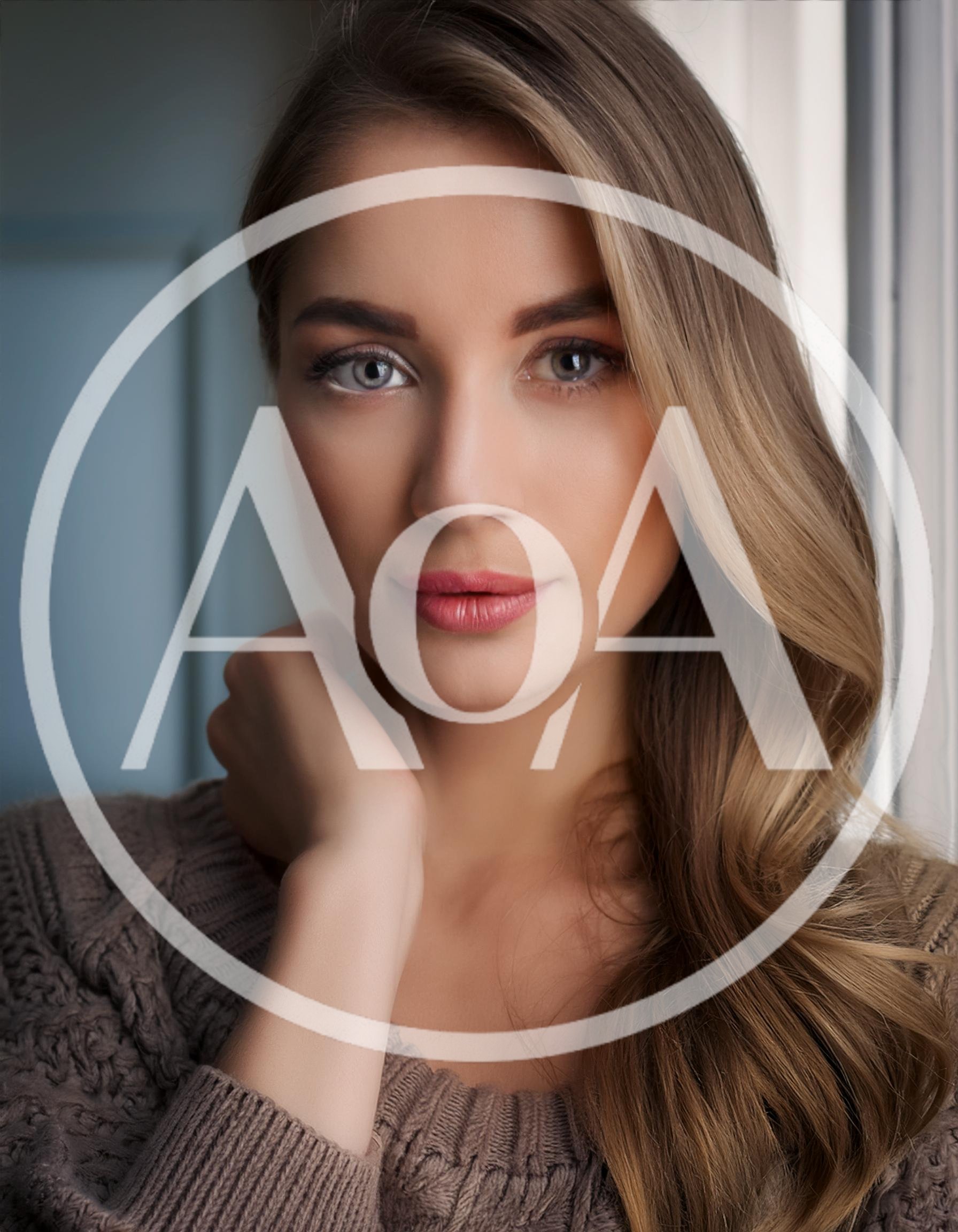 Portrait Of A Beautiful Young Woman With Blonde Hair