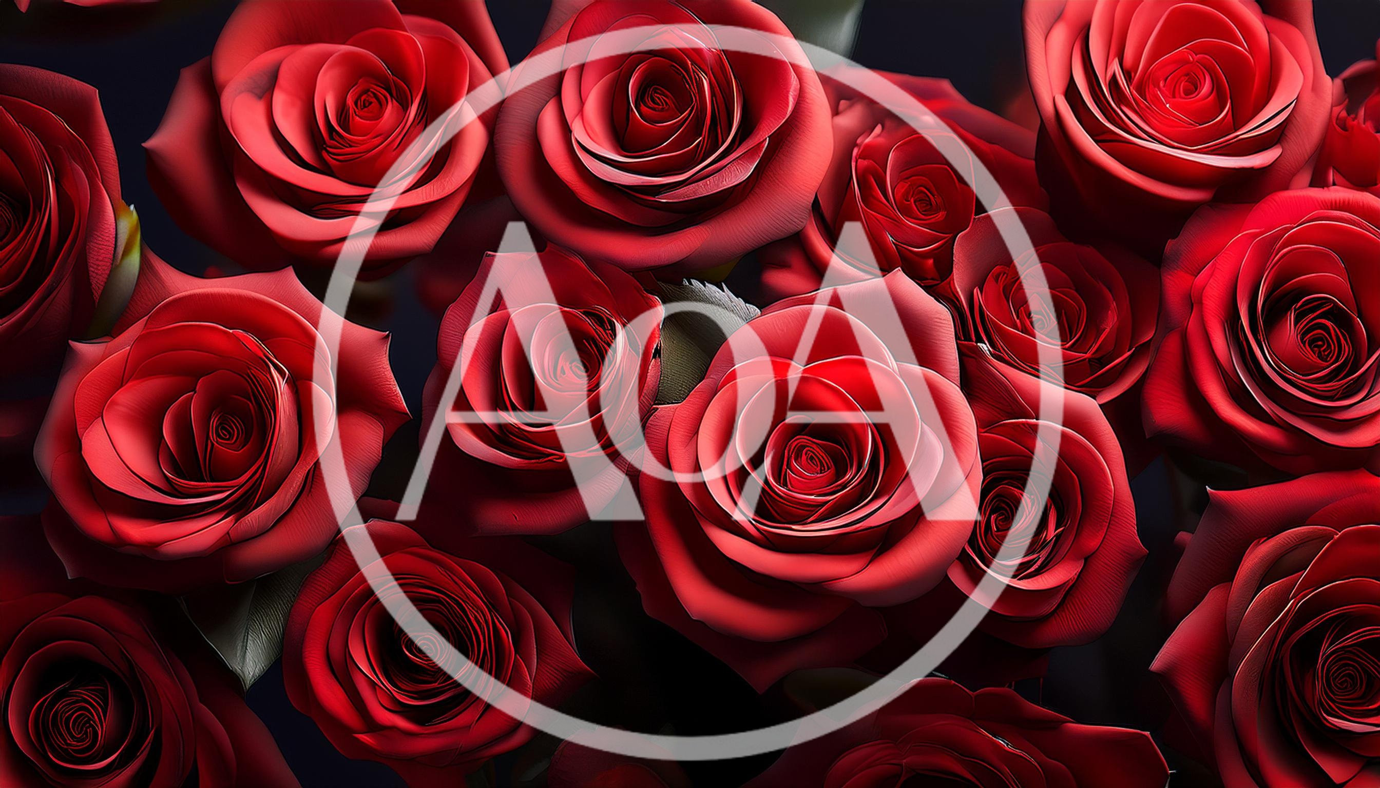 Close Up Of Vibrant Red Roses Bouquet