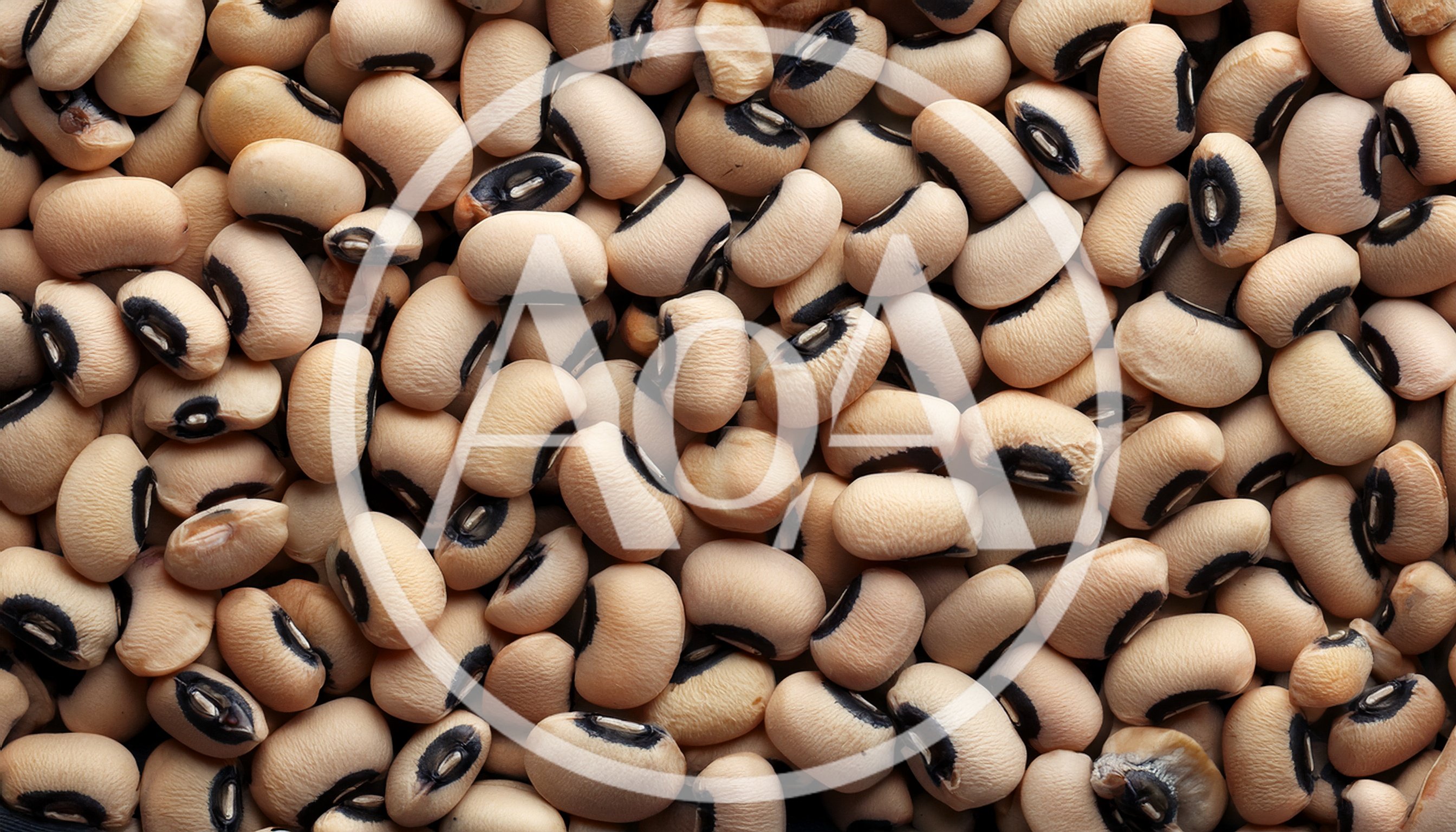 Top View Of Dried Black Eyed Peas