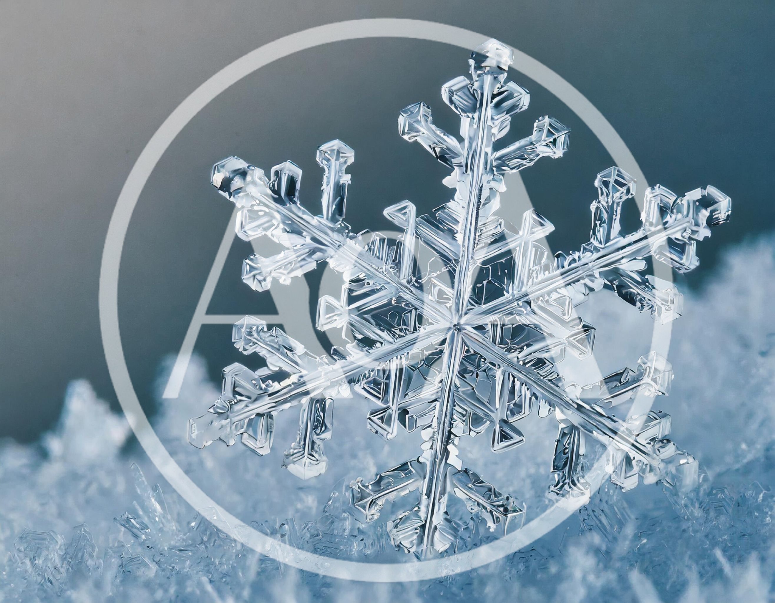 Macro Close Up Of A Single Intricate Snowflake