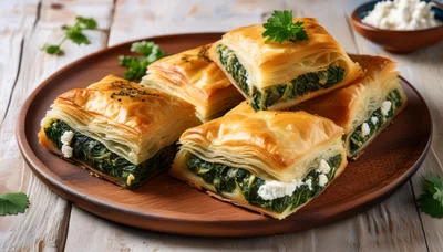 Spanakopita Spinach and Feta Pastry Squares
