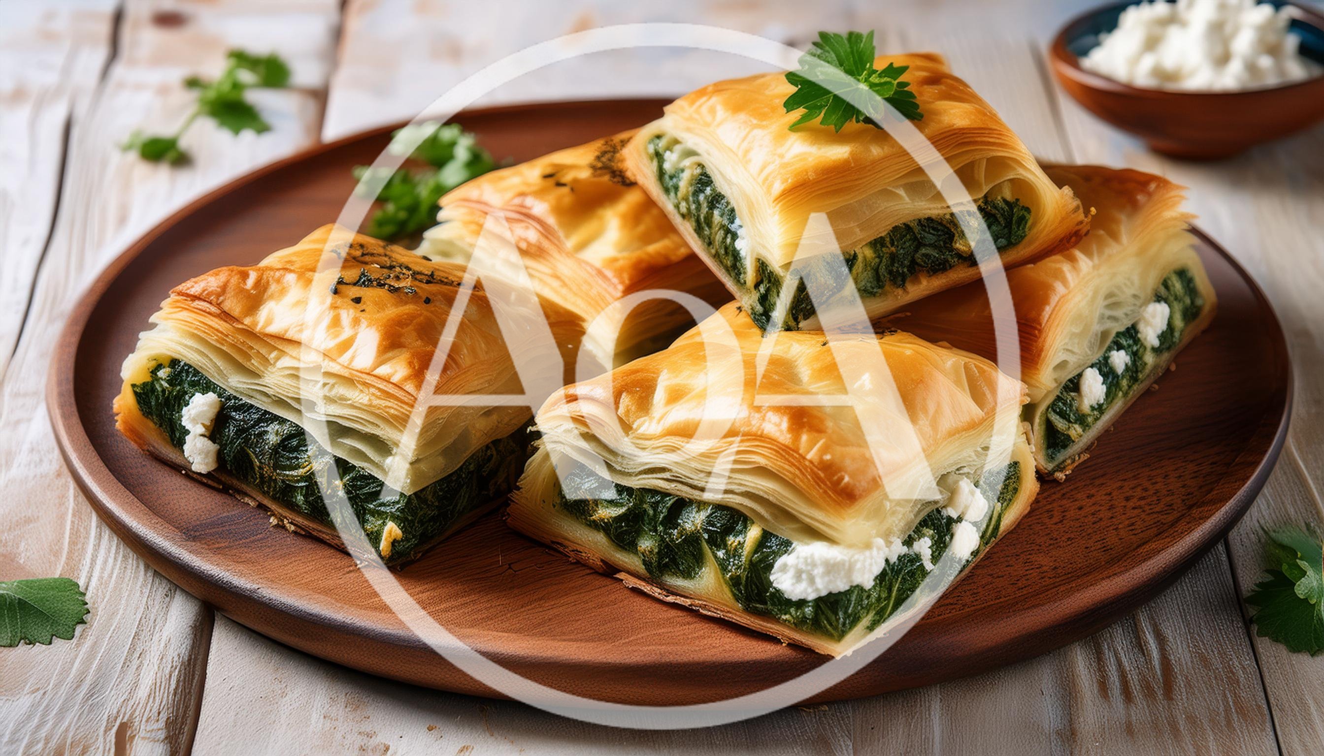 Spanakopita Spinach and Feta Pastry Squares