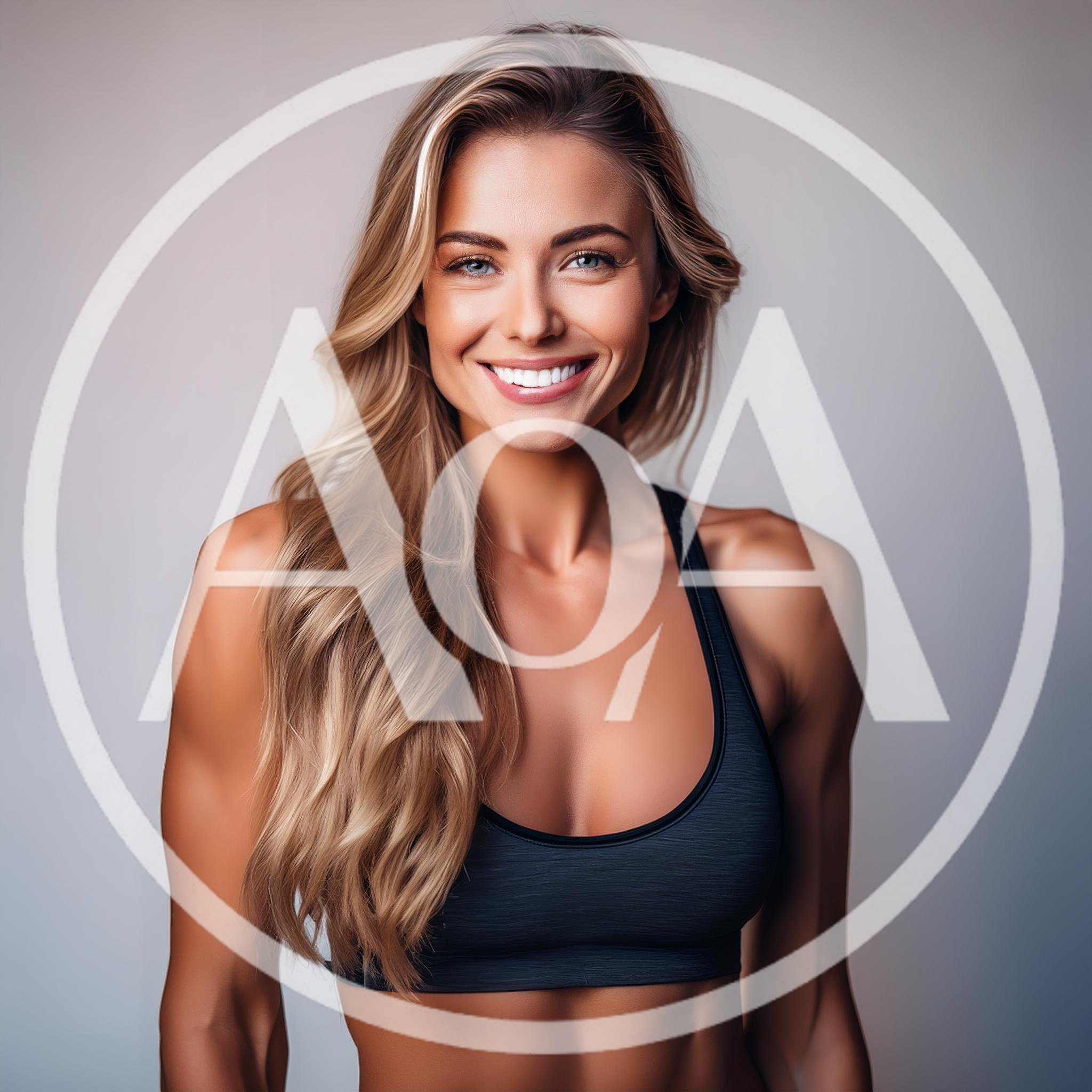 Portrait Of A Fit Blonde Woman In Sportswear
