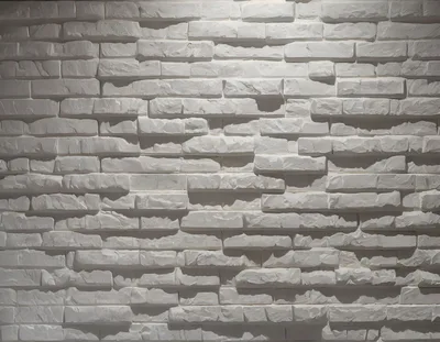 White Textured Brick Wall Background