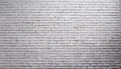 White Painted Brick Wall Texture Background