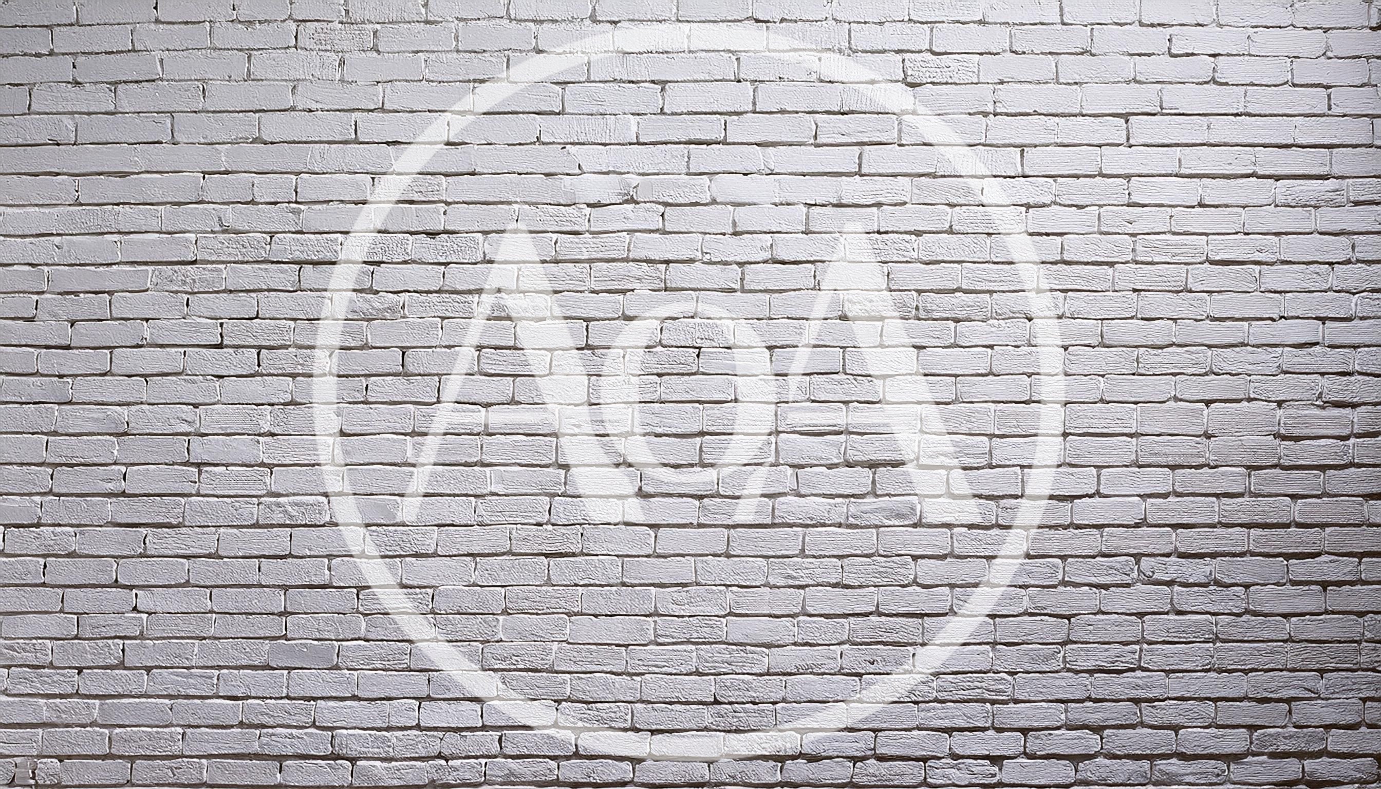 White Painted Brick Wall Texture Background