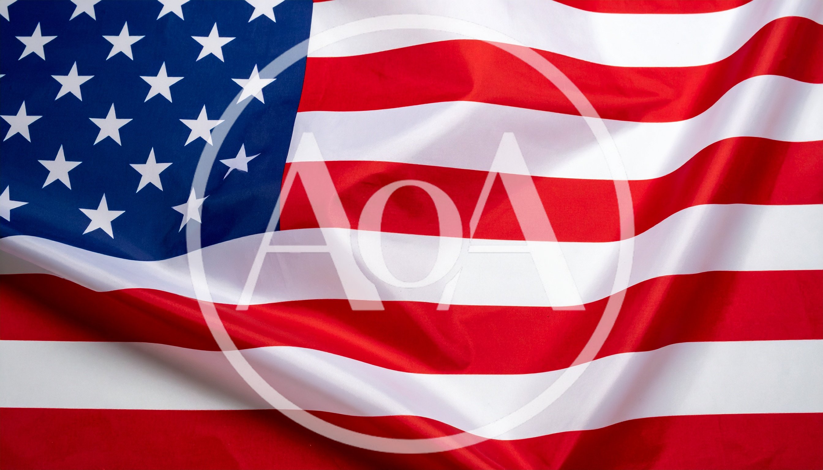 Waving American Flag With Soft Fabric Texture