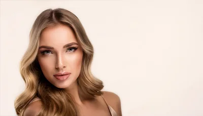 Portrait Of A Beautiful Blonde Woman