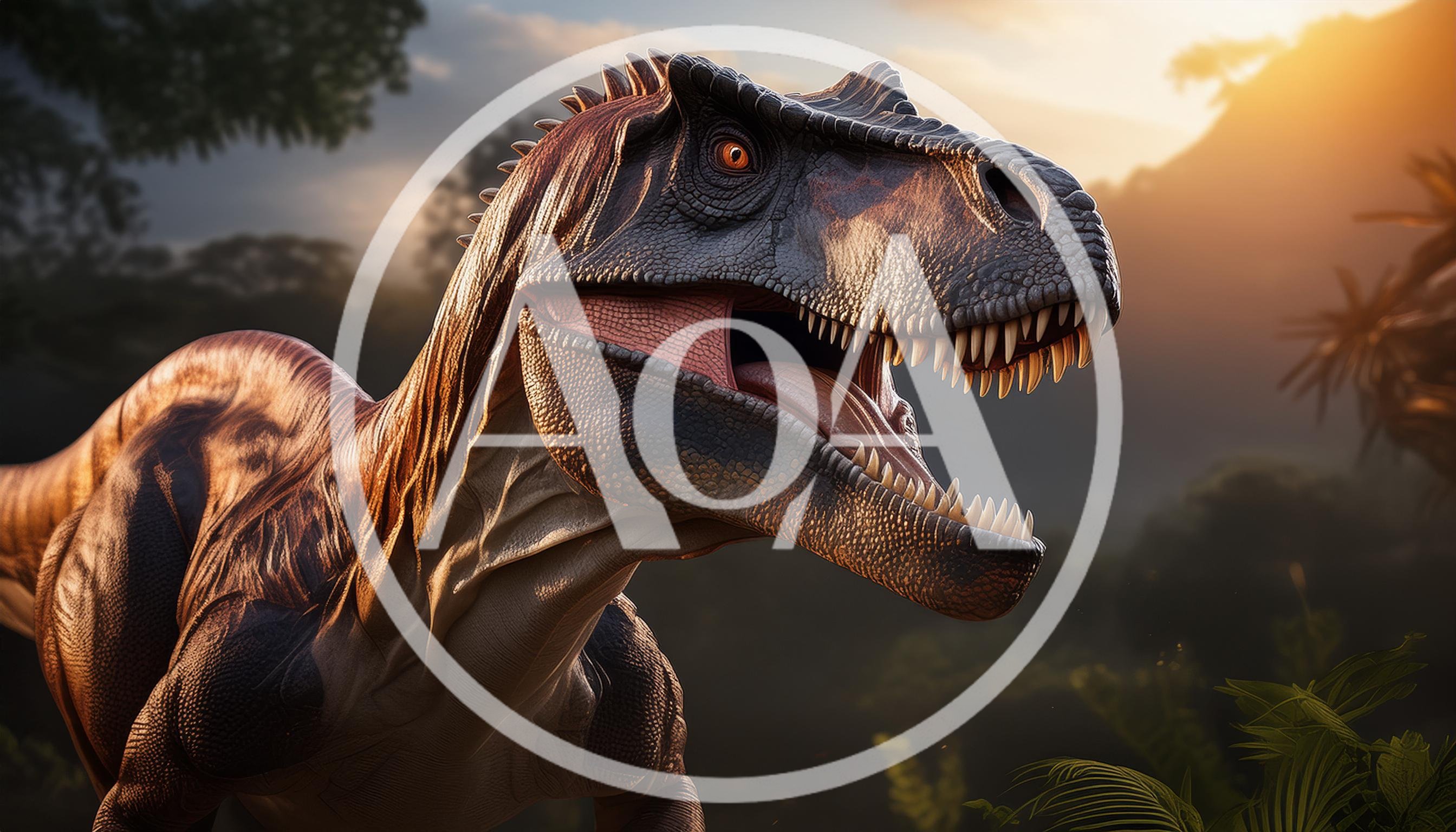 Close Up Of A Ferocious Tyrannosaurus Rex