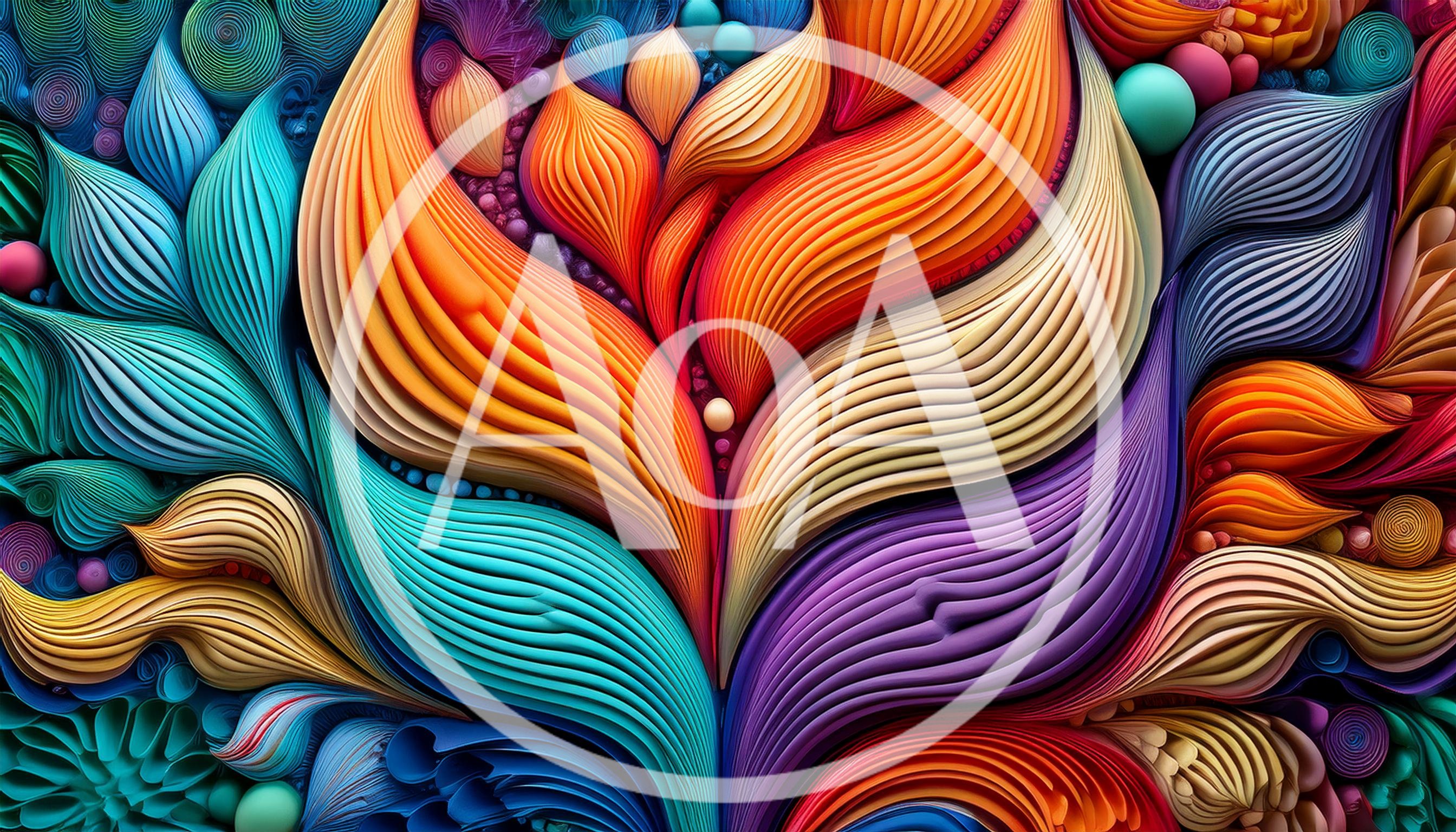 Abstract Colorful Paper Quilling Art Background