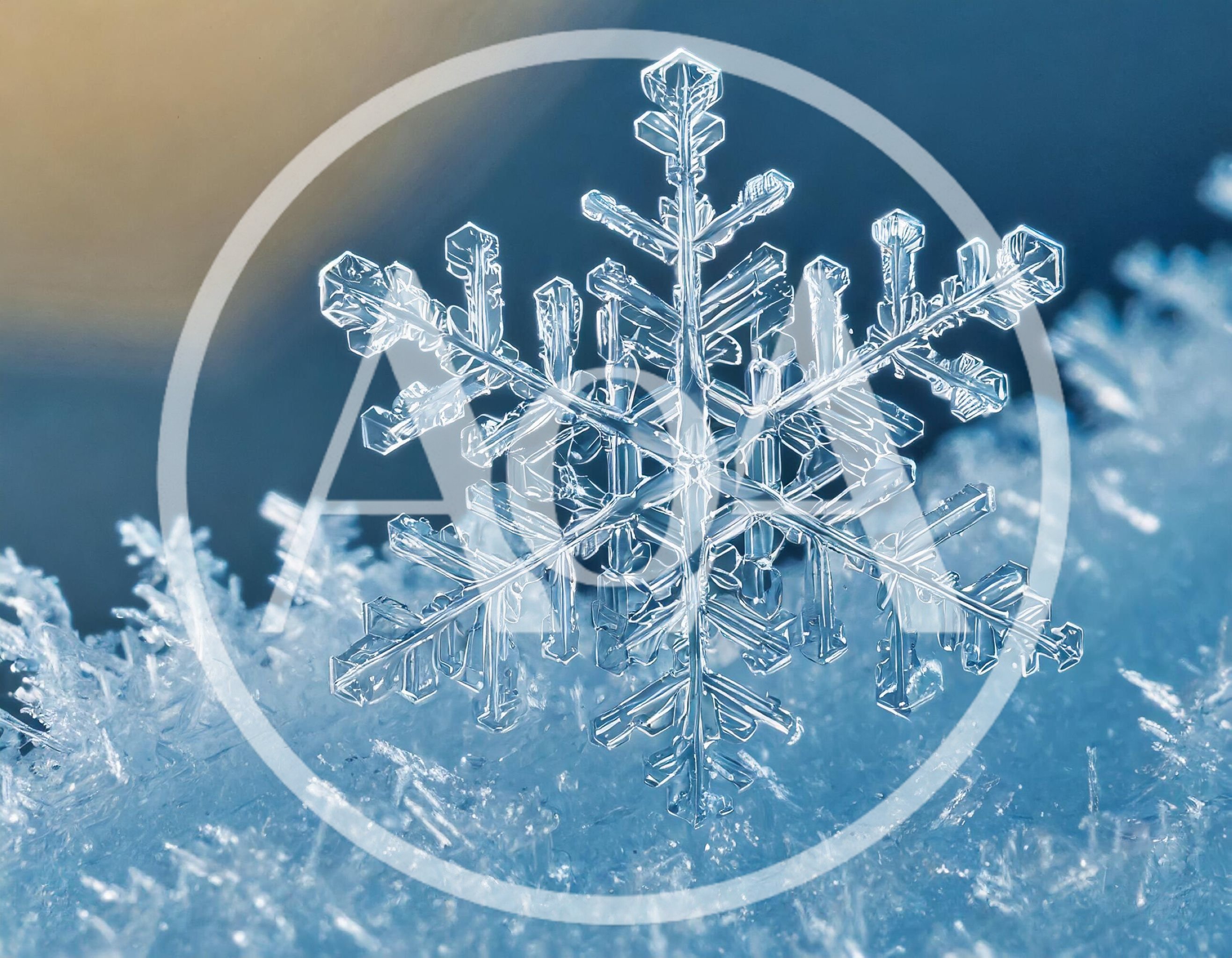 Macro Close Up Of A Single Intricate Snowflake