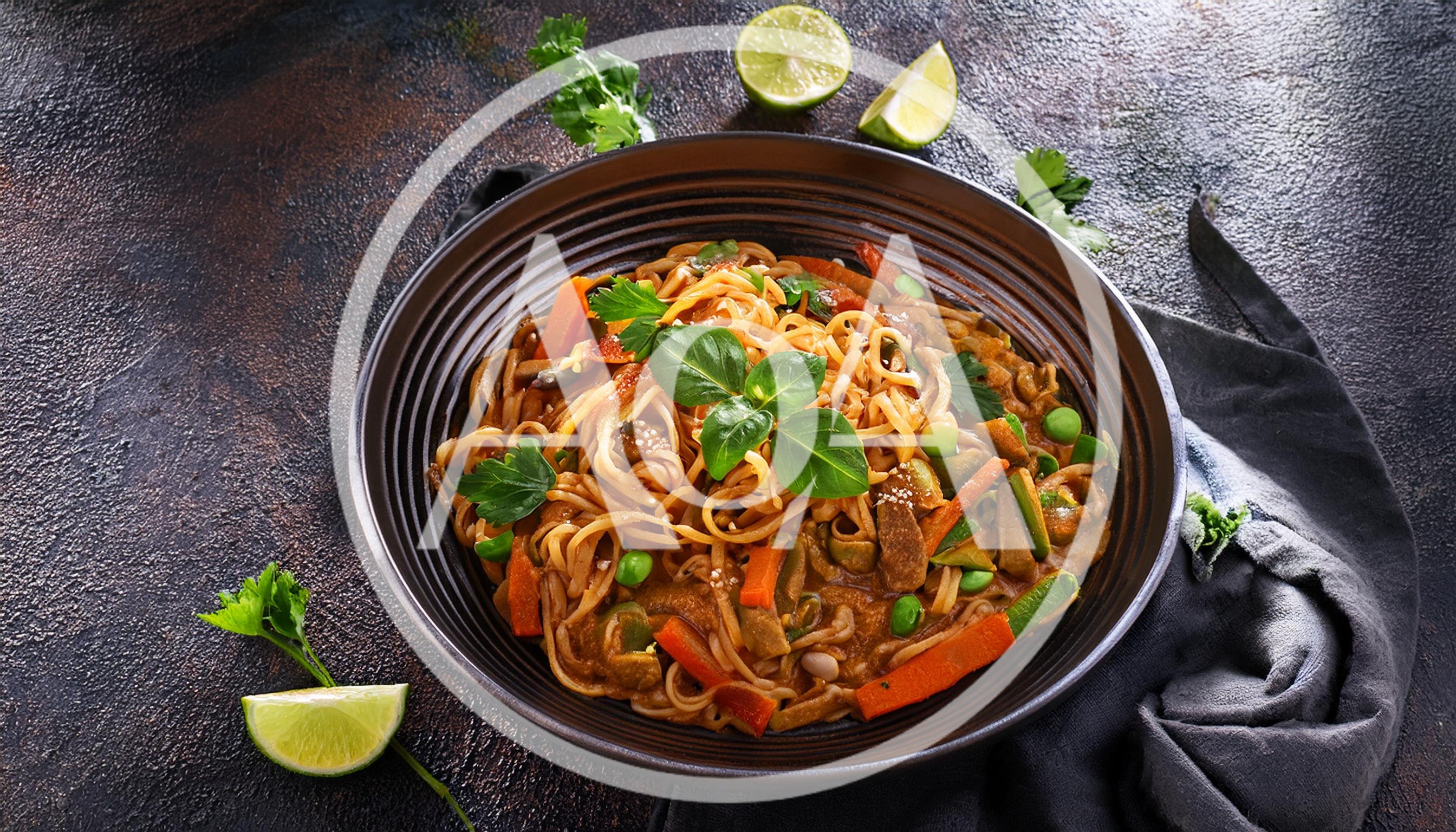Bowl Of Vegetable Stir Fry Noodles
