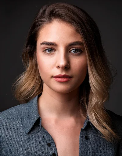 Portrait Of A Young Woman With Natural Makeup