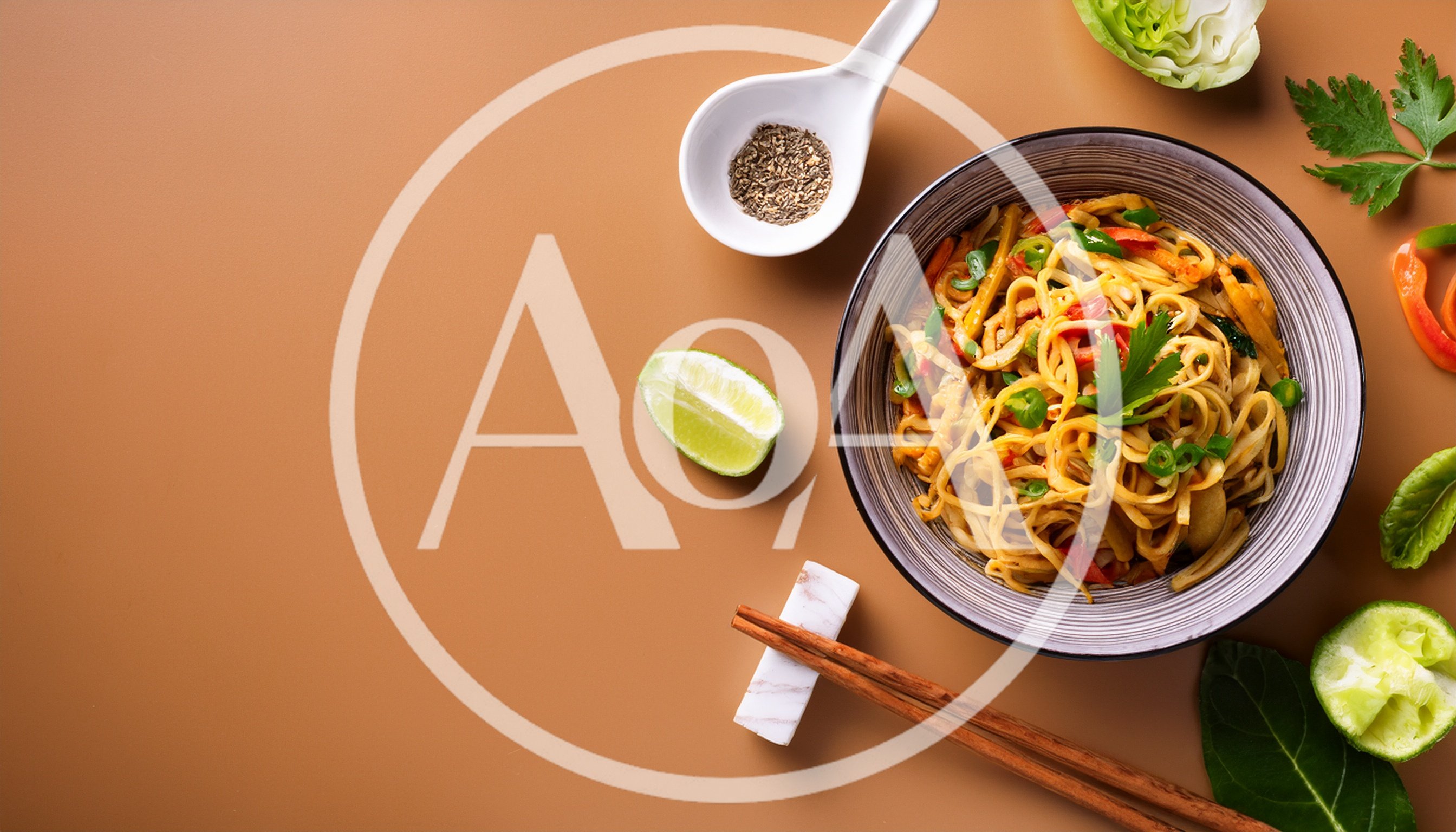 Bowl of Stir Fried Noodles with Vegetables