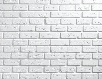 White Painted Brick Wall Texture Background